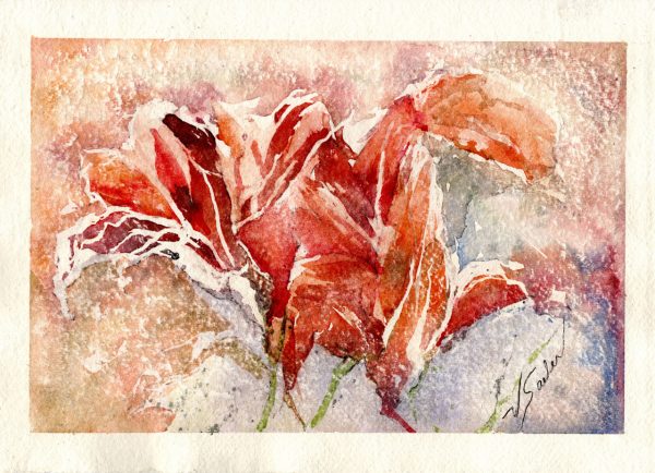 Watercolor - Lilies