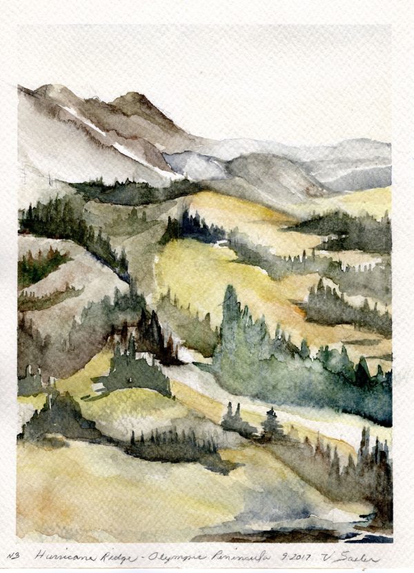 Watercolor - Hurricane Ridge