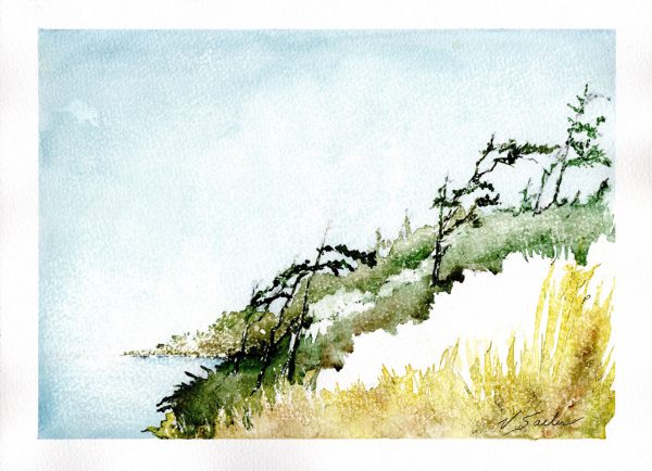 Watercolor - Dungeness Bay